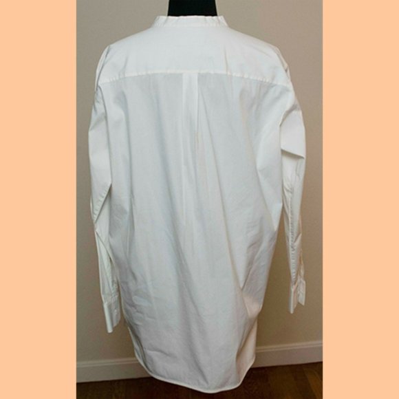 Piazza Sempione White Fitted Button-Down Blouse 42 - Picture 2 of 5